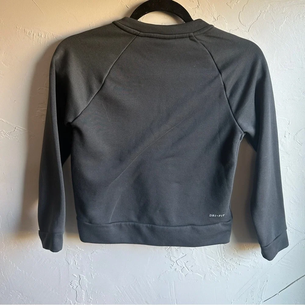 Nike Boys‎ Grey Pullover 1/2 Zip Sweatshirt with Pocket No Hood Size S